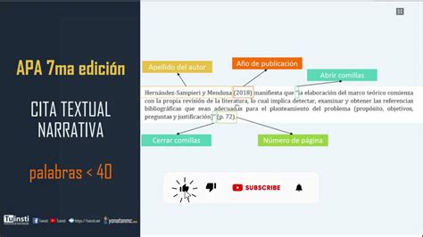 citas parentéticas|Citas en el texto en el estilo APA (7 a ed.)